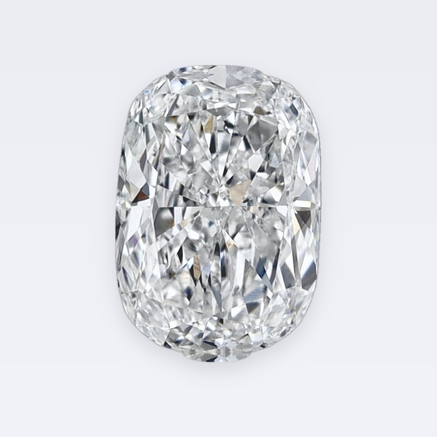 White diamond, cushion cut